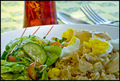 Brown Rice Kegeree with a Raspberry and Thyme Vinaigrette Salad