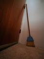 Where the broom sits alone