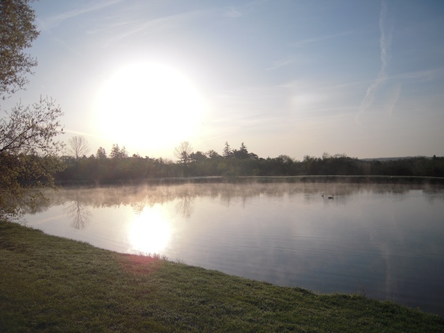 A cold spring morning