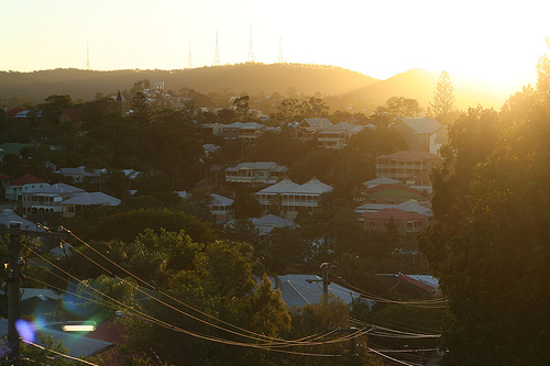 The Sun going down on Redhill