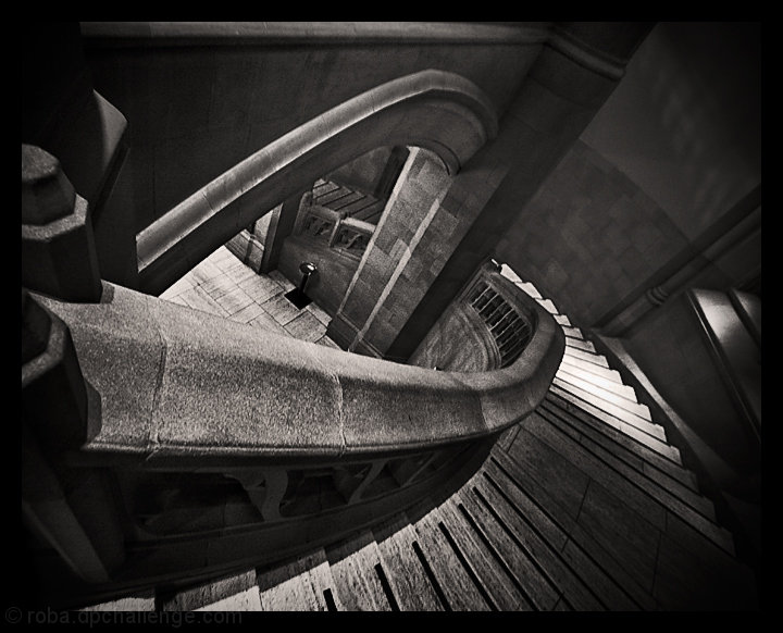 Stairs Twisting Unusually