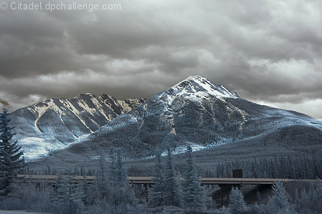 Canadian Rockies in Infrared