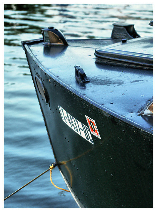 The old black boat