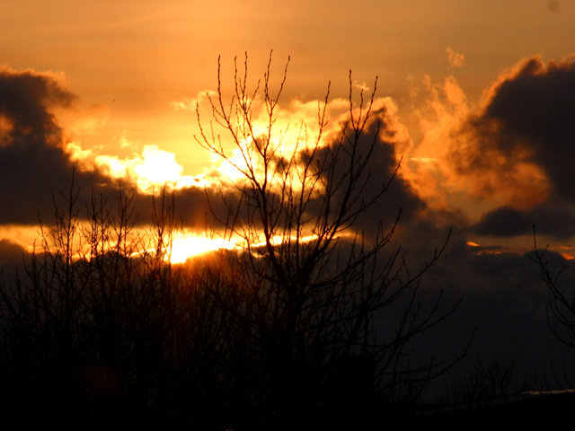 An Icelandic fire sky