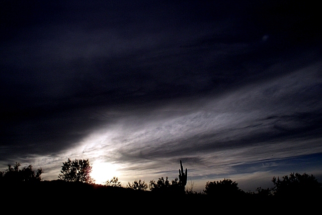 Desert Storm-Cloud Sunset