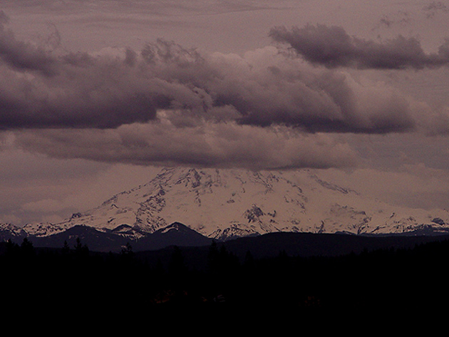 Clouds over Rainier