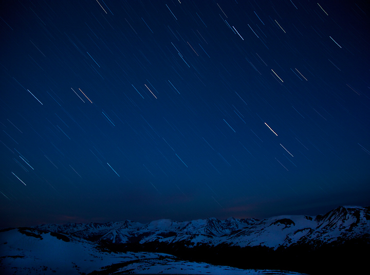 Star Trails over The Never Summer Range