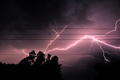 Ordinary Powerlines On An Extraordinary Evening