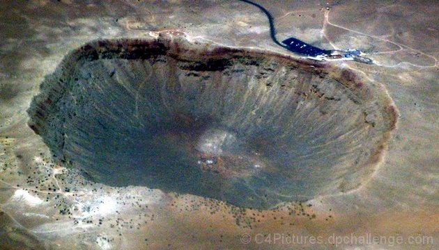 Meteor Crater From The Air