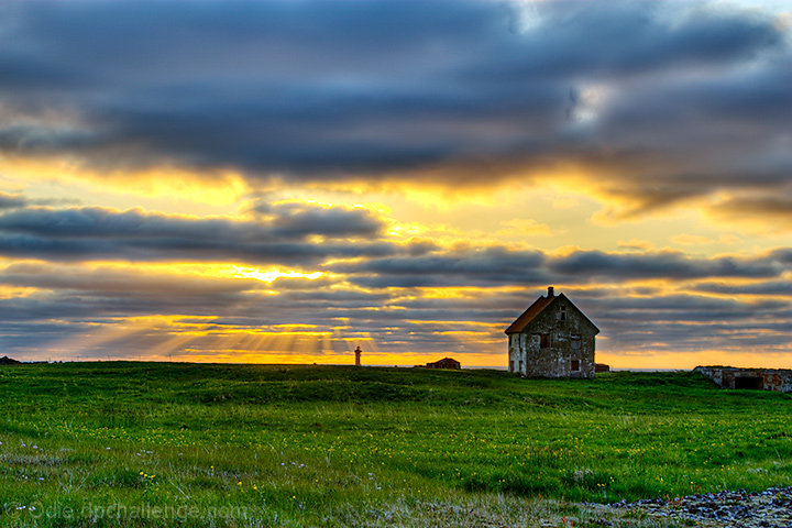 At sunset