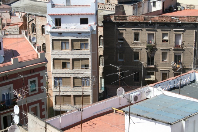 From a rooftop in Barcelona