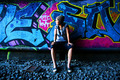 Amanda at the R.R. tracks