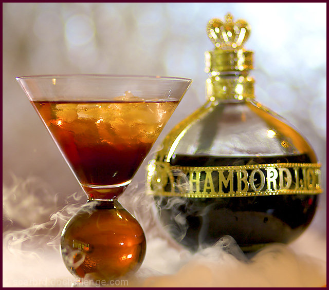 Chambord Martini On The Rocks