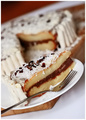 Vanilla & Chocolate Layered Cheesecake 