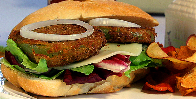 Fried Green Tomatoes Hoagie