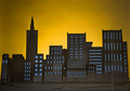 San Francisco Skyline in Cardboard