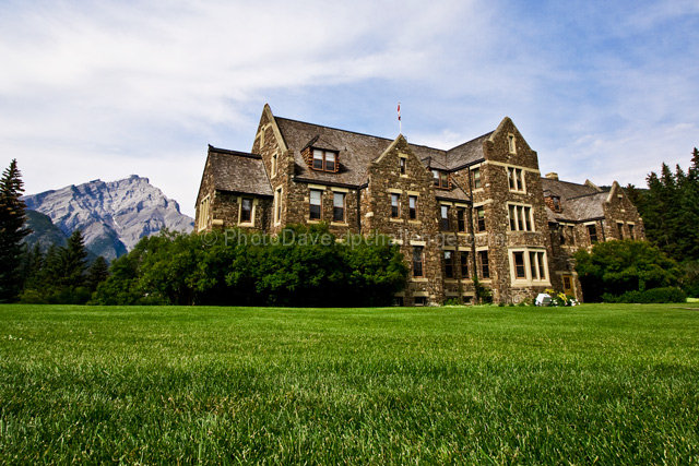 Lawn in the mountains