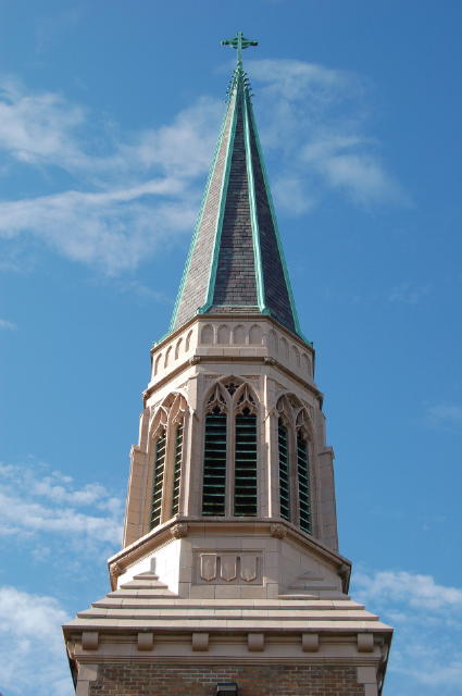 Here's the steeple...