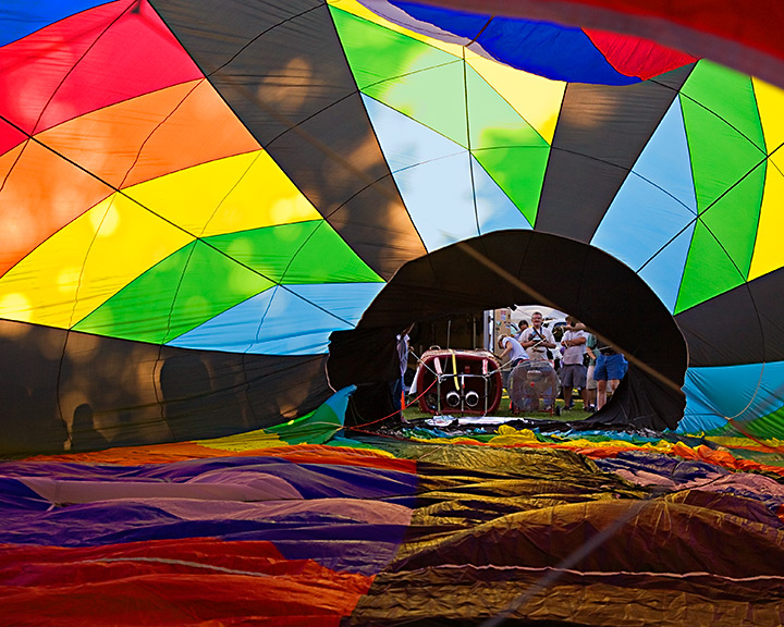 Inside a Collapsed Hot Air Balloon