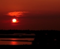 Sunset over the sound