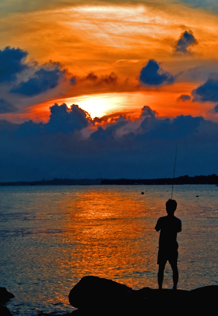 SUNSET-Fishing for dinner