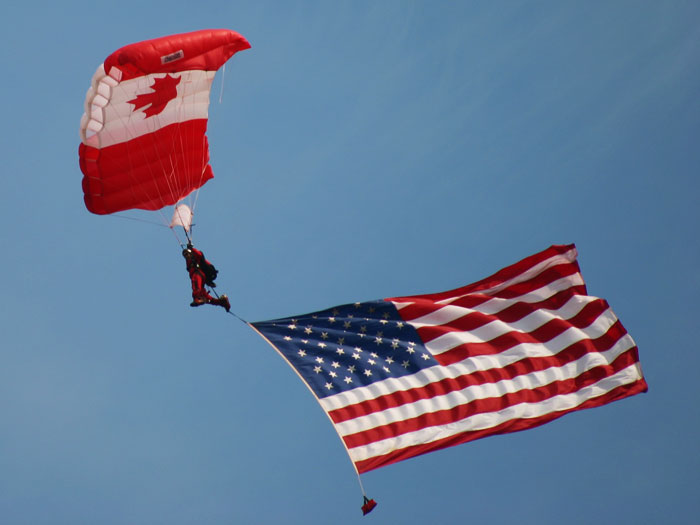 Two Flags Soaring High!