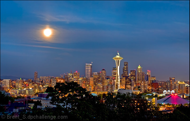 Warm Summer Moonrise