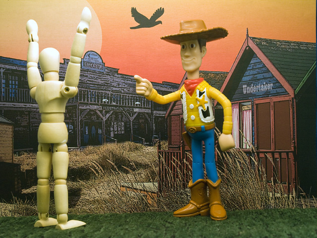 This town ain't big enough for the two of us Woody's !