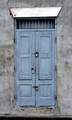 Padlocked Blue Door