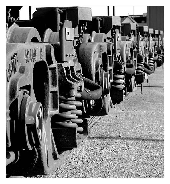 Old Train Wheels