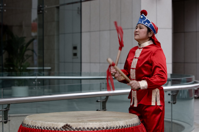 Female drummer