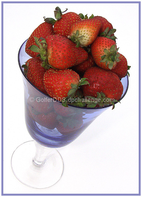 A Glass With Strawberries