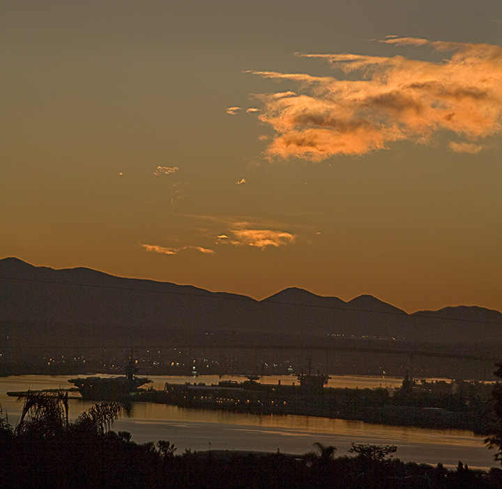 Early glow over the ridge