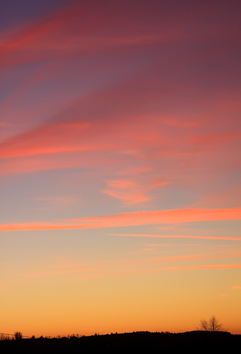 Colours of a Winter Sunset.