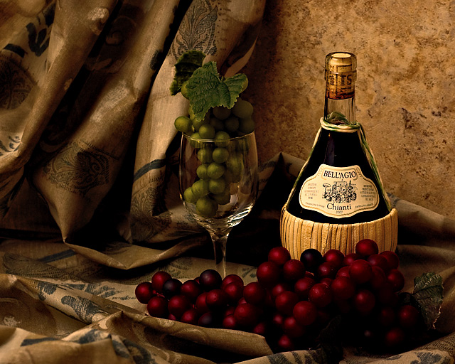 Still Life with Grapes and Wine