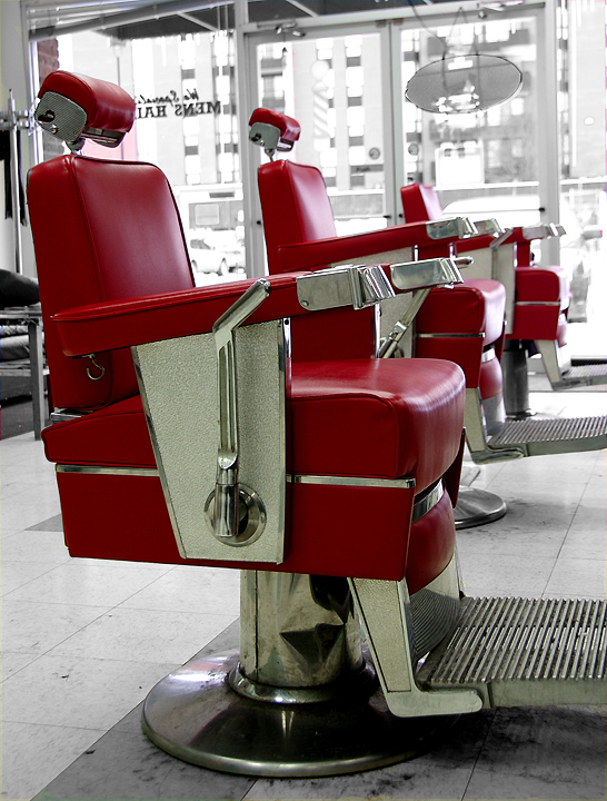 Old barbershop chairs