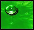 Green Water Drop