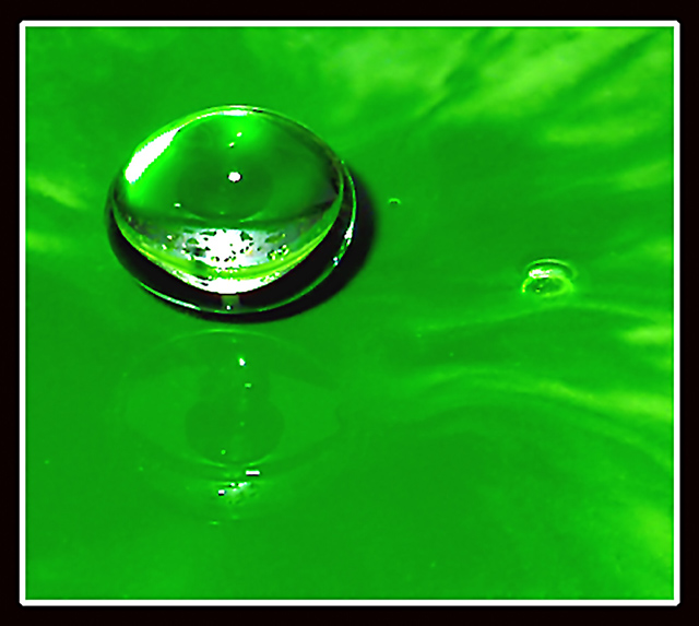 Green Water Drop
