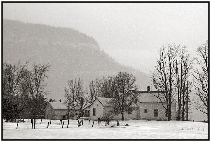 Farmhouse, WInter Day