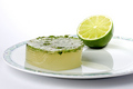 Lime jelly with basil