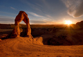 Sundown at Delicate Arch