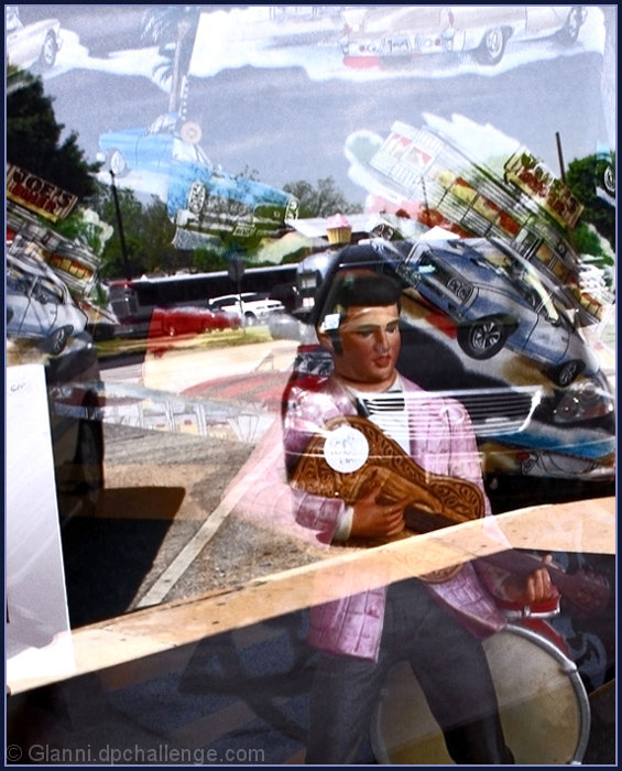 Elvis wirh reflections