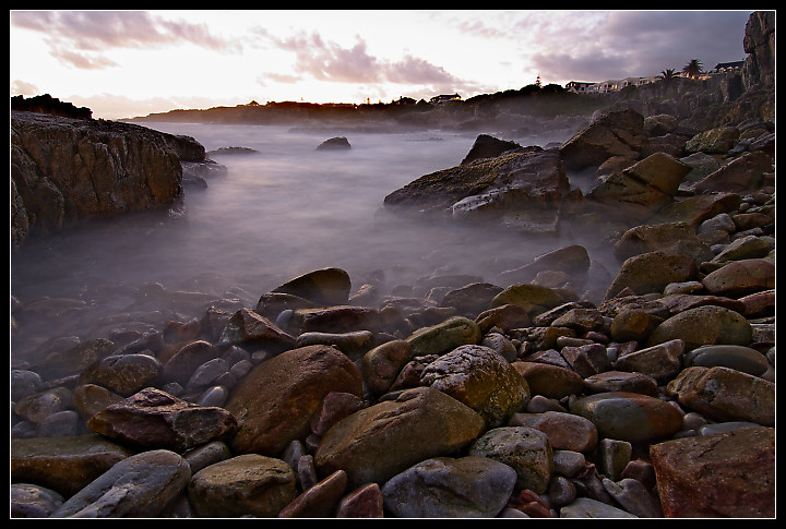 Misty pebbles