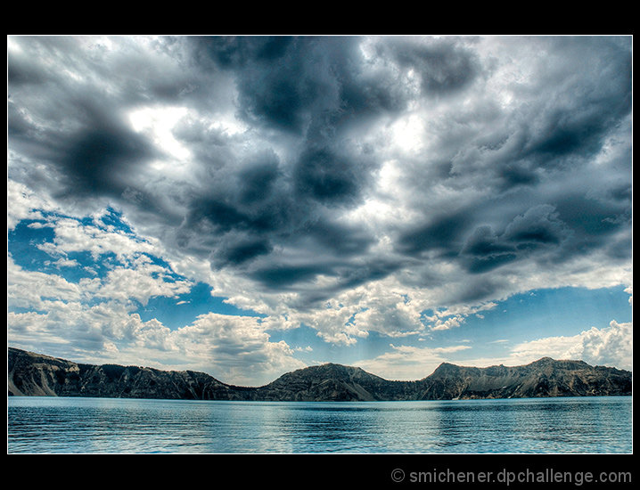STORM CLOUDS OVER CRATER LAKE