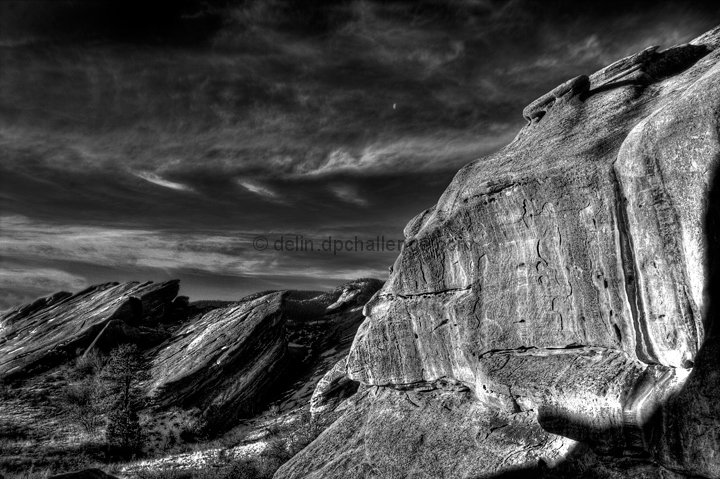Moon over Red Rocks