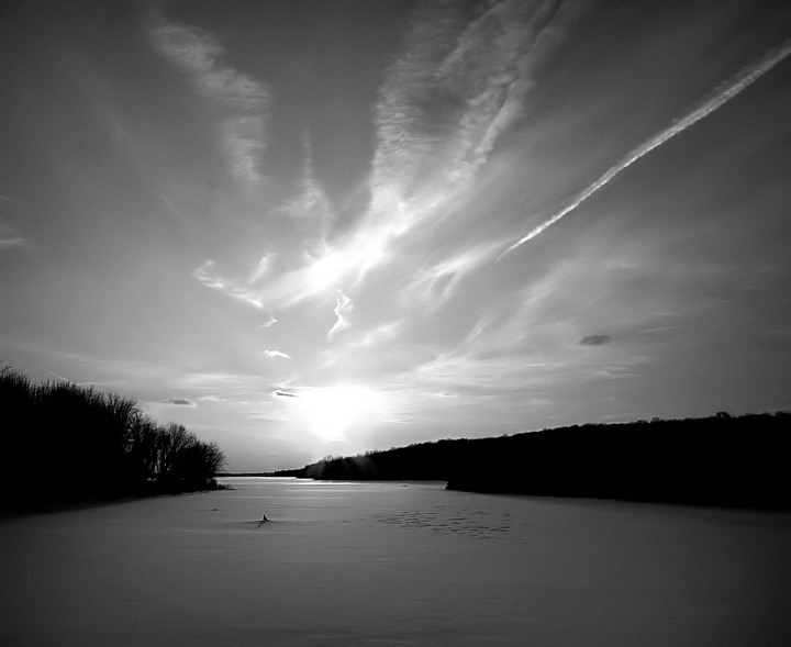 Winter Sunset, Lake Galena