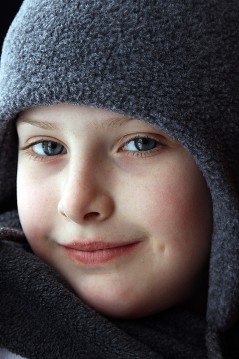 Girl in Grey Hat