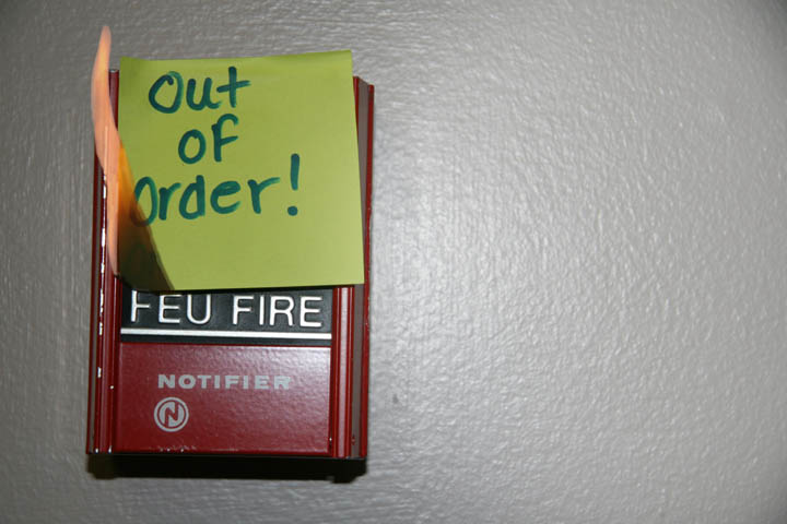 Out of order