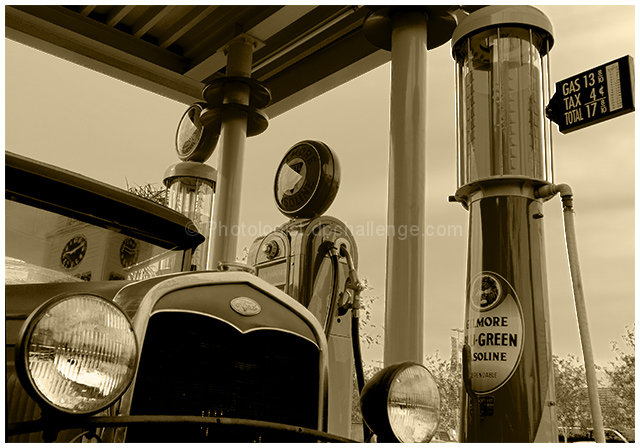 Gilmore Gasoline at Earl's Service Station