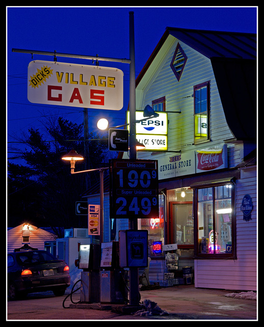 Evening at the Village Store